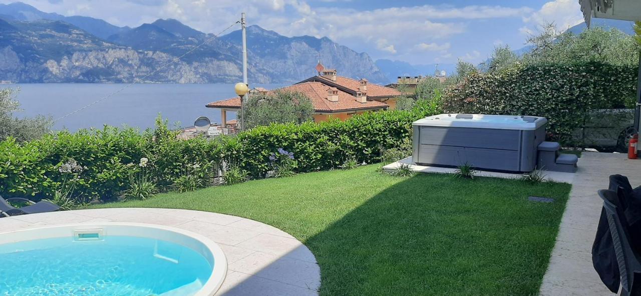 Villa Mimosa-Con Piscina E Vista Lago เบรนโซเน ซูล การ์ดา ภายนอก รูปภาพ